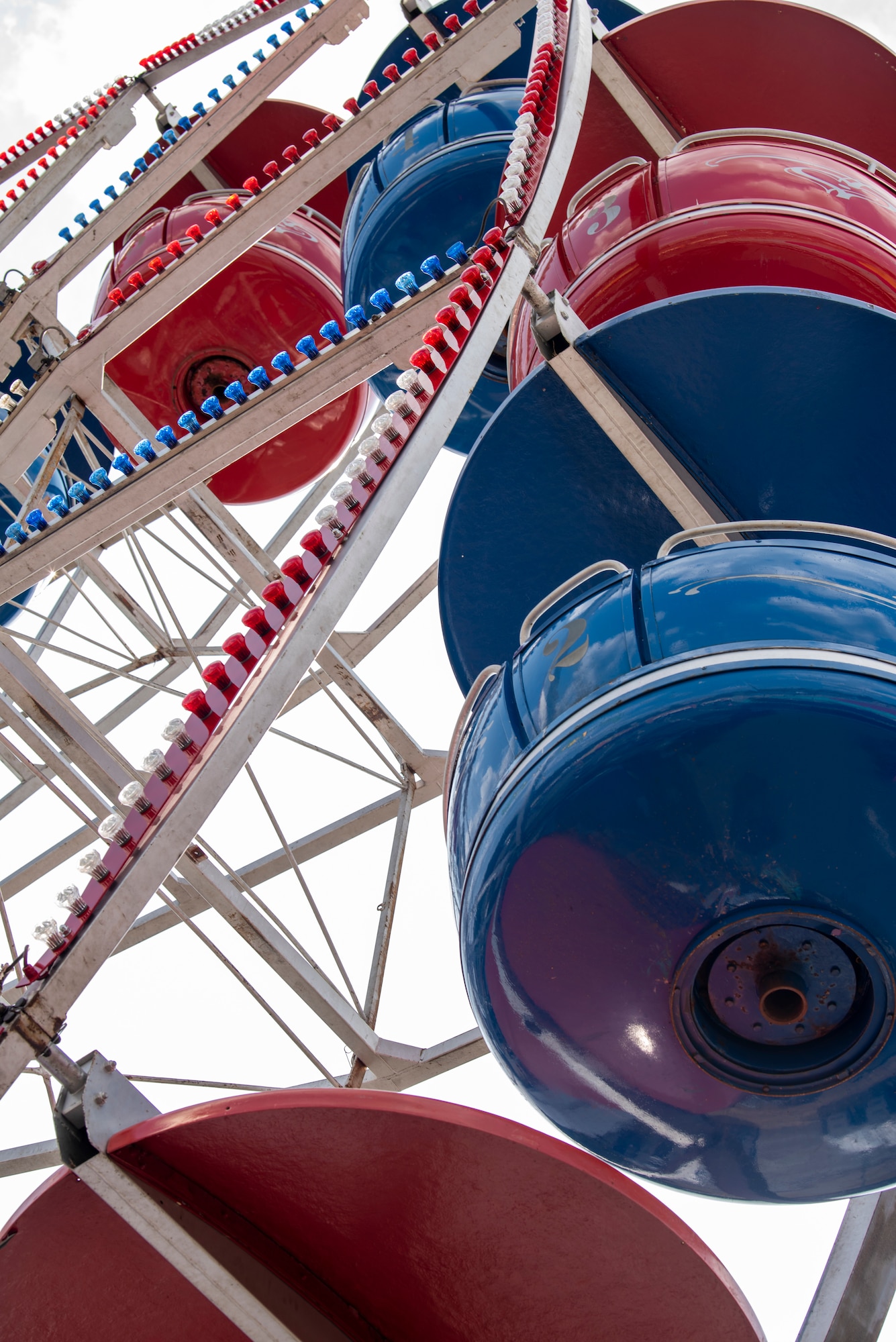 A ferris wheel rotates during Freedom Fest at Ramstein Air Base, Germany, July 4, 2023.