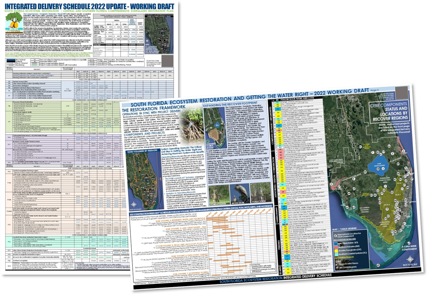 Image of front and back page of Integrated Delivery Schedule (IDS) 2022