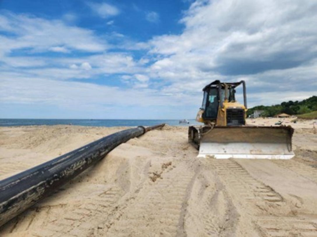 The U.S. Army Corps of Engineers, Detroit District (USACE) is pausing dredging in Grand Haven, Michigan in response to Ottawa County Health Department’s “no-contact order” for North Park Beach after preliminary testing found E.coli concentrations in the area. Dredging will be paused in the area until testing results show the E.coli levels have naturally dissipated.