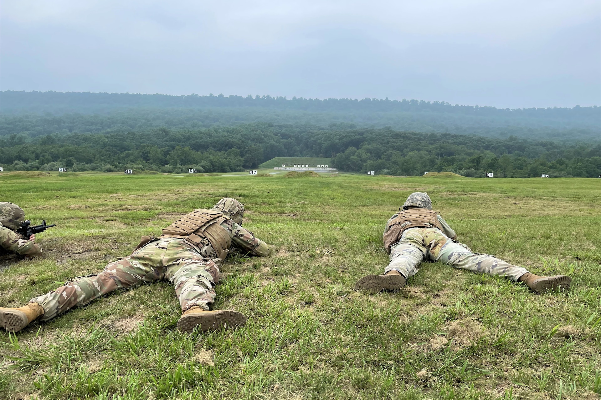 Pennsylvania National Guard members compete in the annual Governor’s Twenty marksmanship competition July 1, 2023, at Fort Indiantown Gap, Pa. (Courtesy photo)