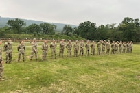 The top 20 shooters pose for a photo at the conclusion of the annual Governor’s Twenty marksmanship competition July 1, 2023, at Fort Indiantown Gap, Pa. (Courtesy photo)