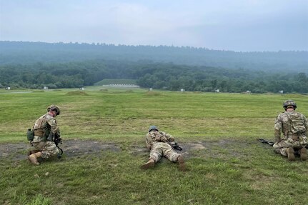 Pennsylvania National Guard members compete in the annual Governor’s Twenty marksmanship competition July 1, 2023, at Fort Indiantown Gap, Pa. (Courtesy photo)