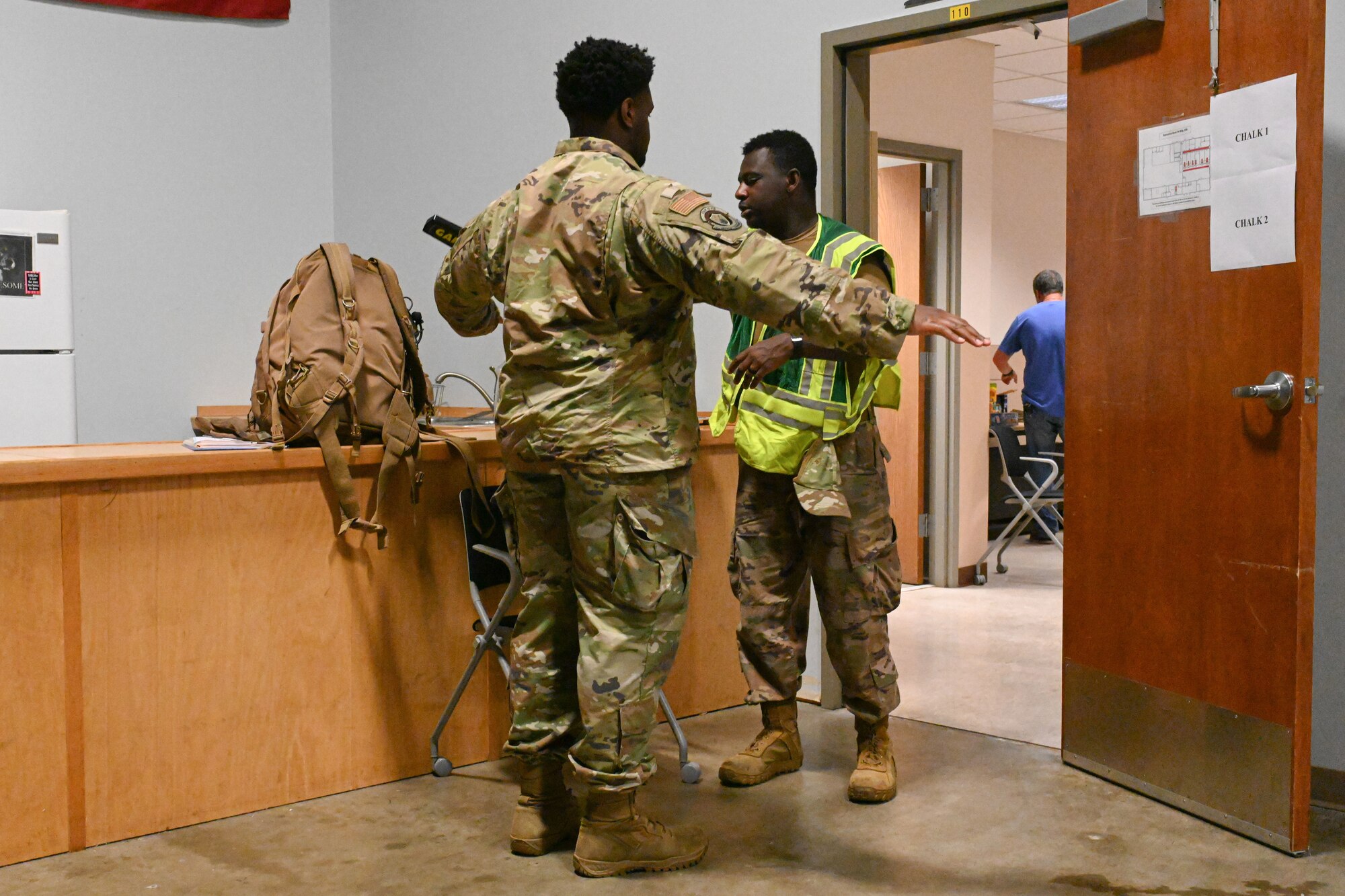 Airmen load onto a C-130J Super Hercules to head to an exercise