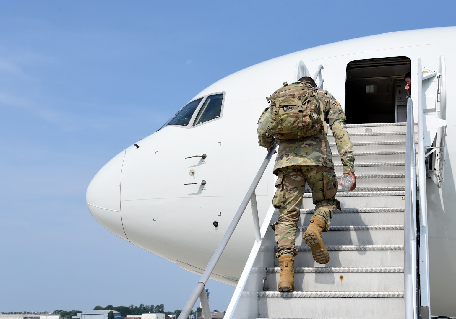 Va. National Guard troops depart for Texas