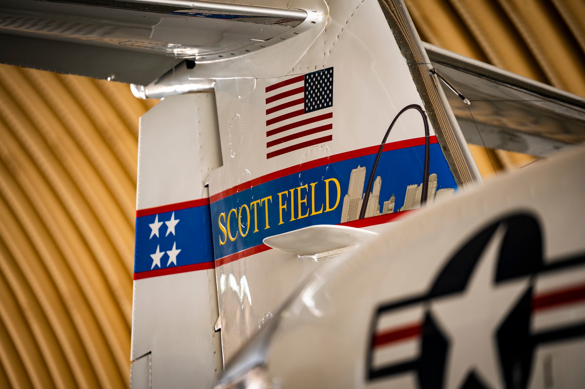 Photo of an aircraft tail