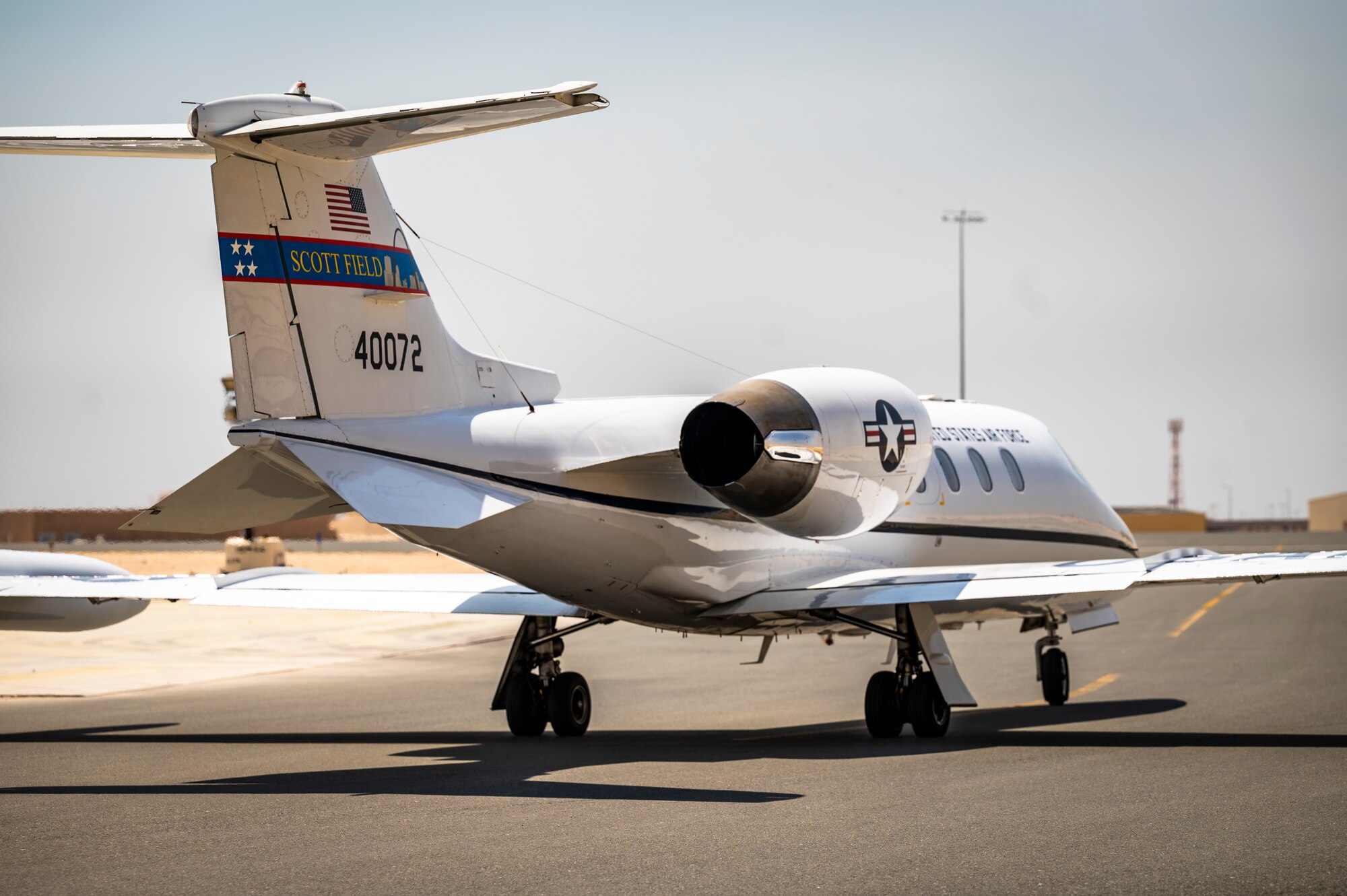 Photo of aircraft on a flight line
