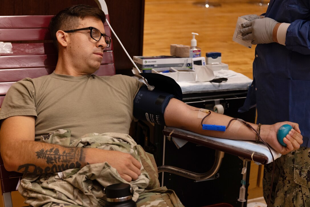 Members of the Walter Reed Army Institute of Research community were encouraged to take part in the blood drive for Army Heritage Month held at Forest Glen Annex, Jun. 27.