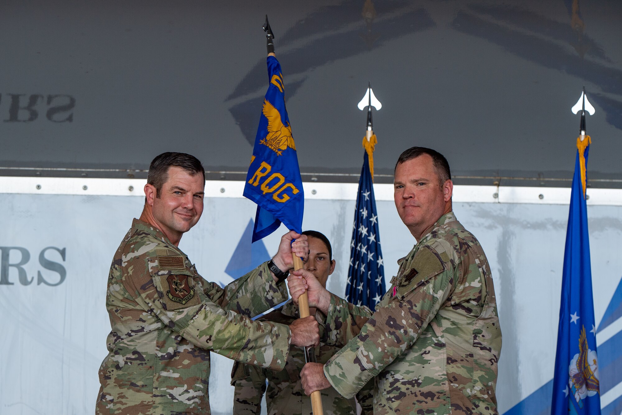 Relinquishing guidon