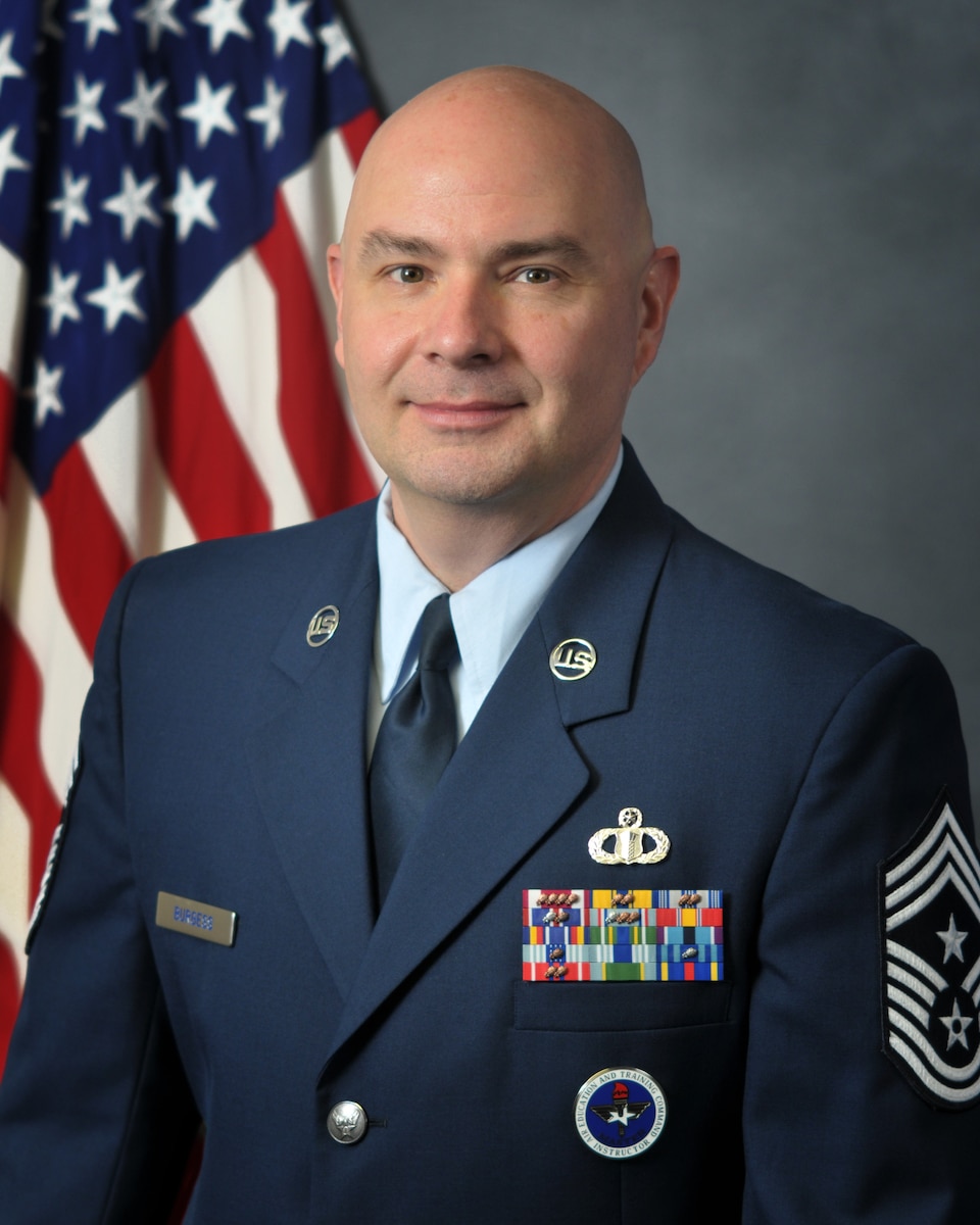 Chief Master Sgt. John C. Burgess is the Command Chief, Air Force Operational Test and Evaluation Center, Kirtland Air Force Base, N.M.