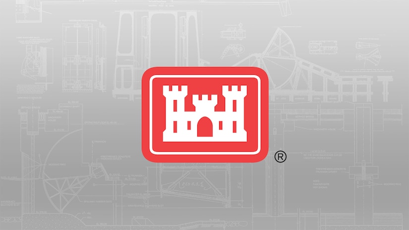 USACE Logo and Schematic Background