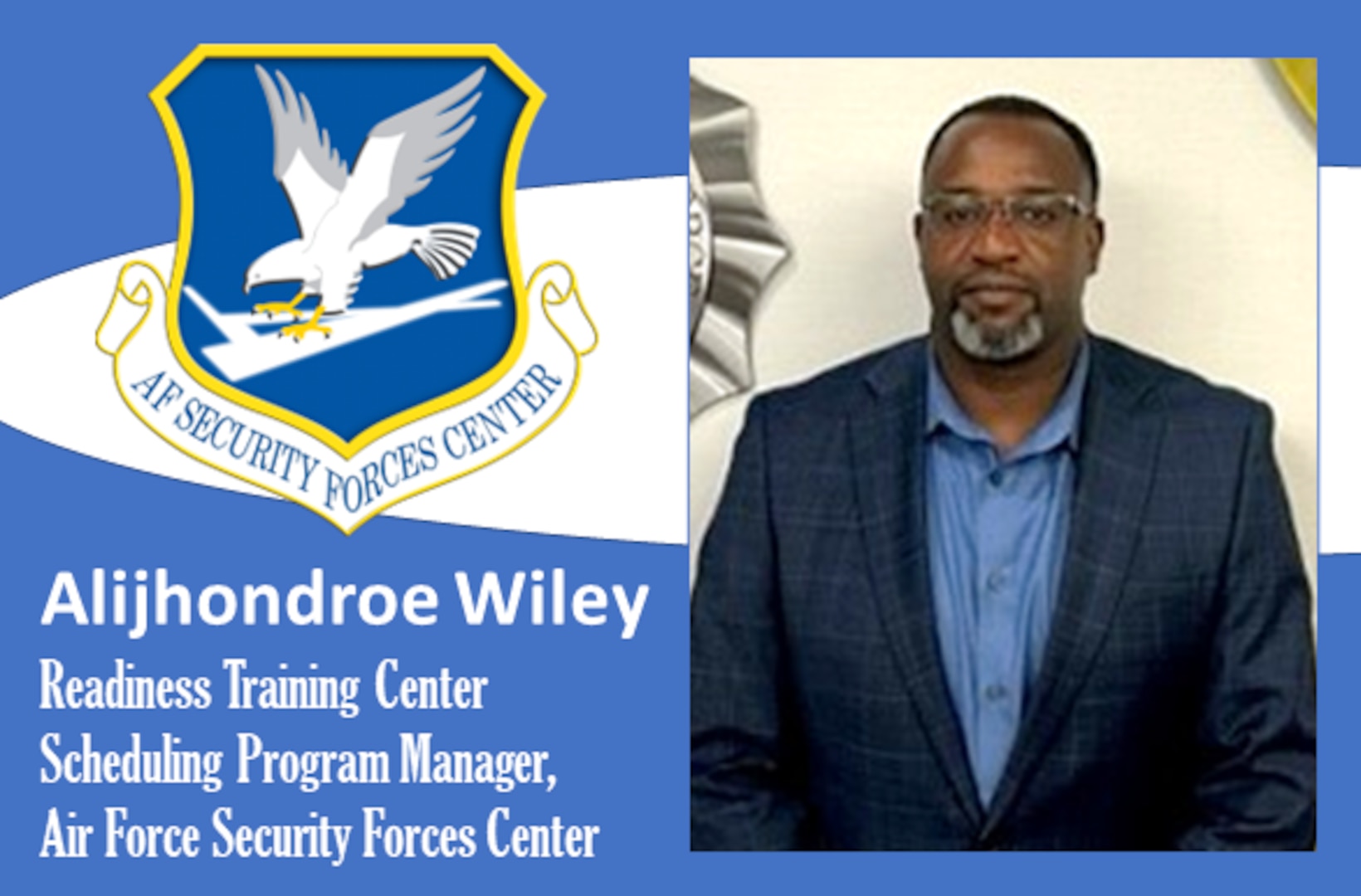 photo of Wiley with AFSFC shield