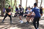 230623-N-IS471-0004 BERAKAS, Brunei (June 23, 2023) Members of the Royal Brunei Air Force and Patrol Squadron (VP) 16 compete during a cultural exchange sporting event, June 23. During the visit, the squadron hosted distinguished visitors from Brunei aboard their P-8A Poseidon, demonstrating the wide-ranging capabilities of the aircraft, as well as flying through Brunei Darussalam’s exclusive economic zone. VP-16 conducts maritime patrol and reconnaissance as part of a rotational deployment to the U.S. 7th Fleet area of operations. (Photo Courtesy of Brunei Ministry of Defense)