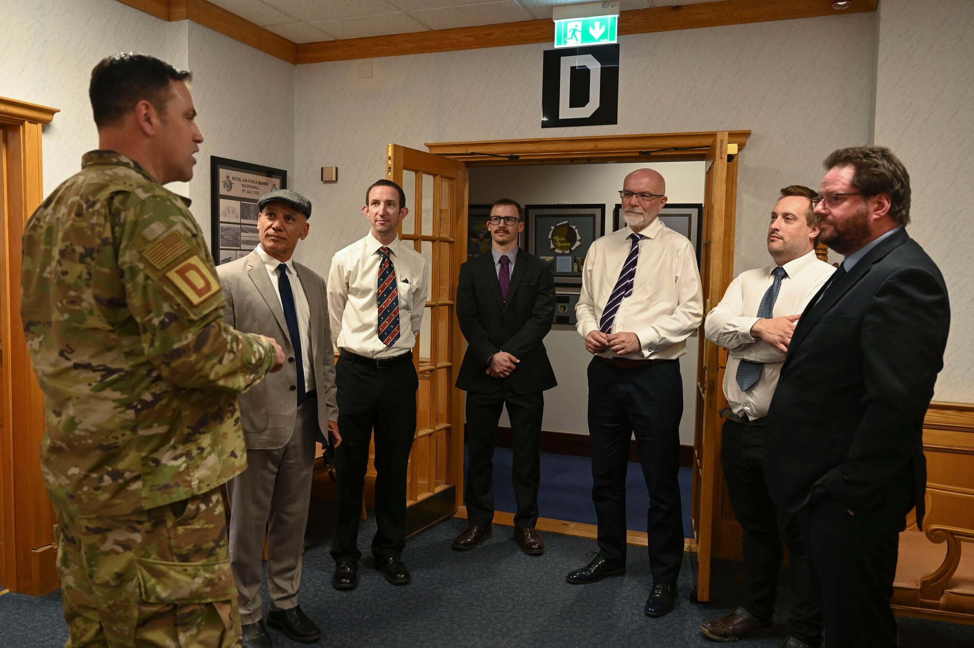 RAF air history branch, based in London, came to discuss the history of the installation and learn about its current missions and operations.