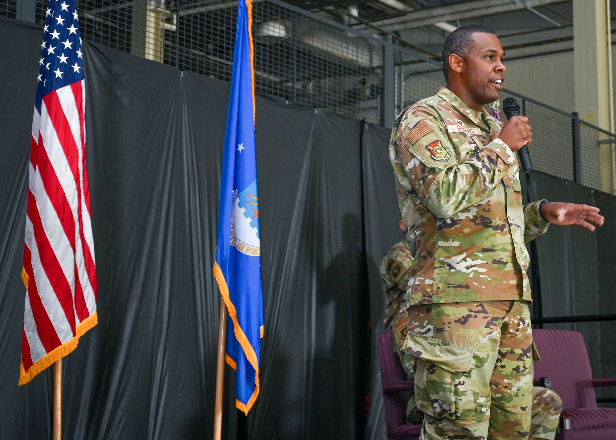 Rogers speaks during ceremony