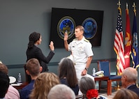 In a ceremony today at the National Maritime Intelligence Center in Suitland, Md., Rear Admiral Mike Studeman assumed command of the Office of Naval Intelligence (ONI) and directorship of the National Maritime Intelligence-Integration Office (NMIO). Studeman relieved Rear Admiral Curt Copley, who held the command and directorship since June 2021.