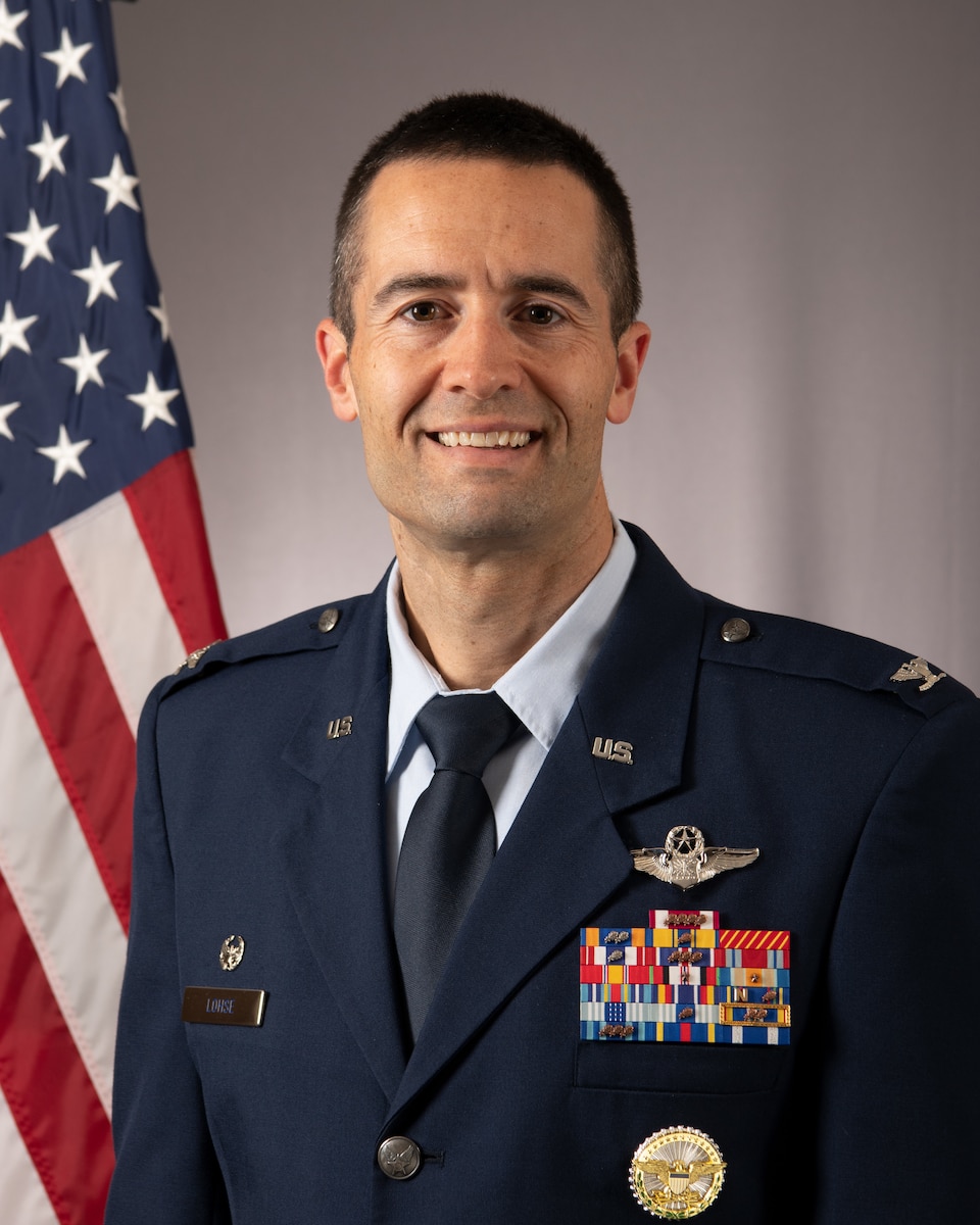Col Lohse is the Commander, 4th Operations Group, 4th Fighter Wing, Seymour Johnson AFB, N.C. He leads six squadrons and is responsible for organizing, training, equipping, and deploying 94 F-15E aircraft, and producing 80 new F-15E aircrew per year in Air Combat Command’s largest Formal Training Unit.