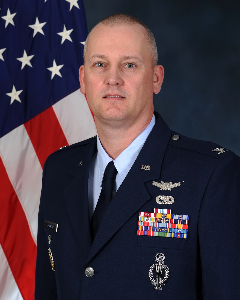 A biography photo of the 341st Missile Wing vice commander.