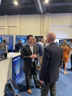 Sea Air Space Vendors talking