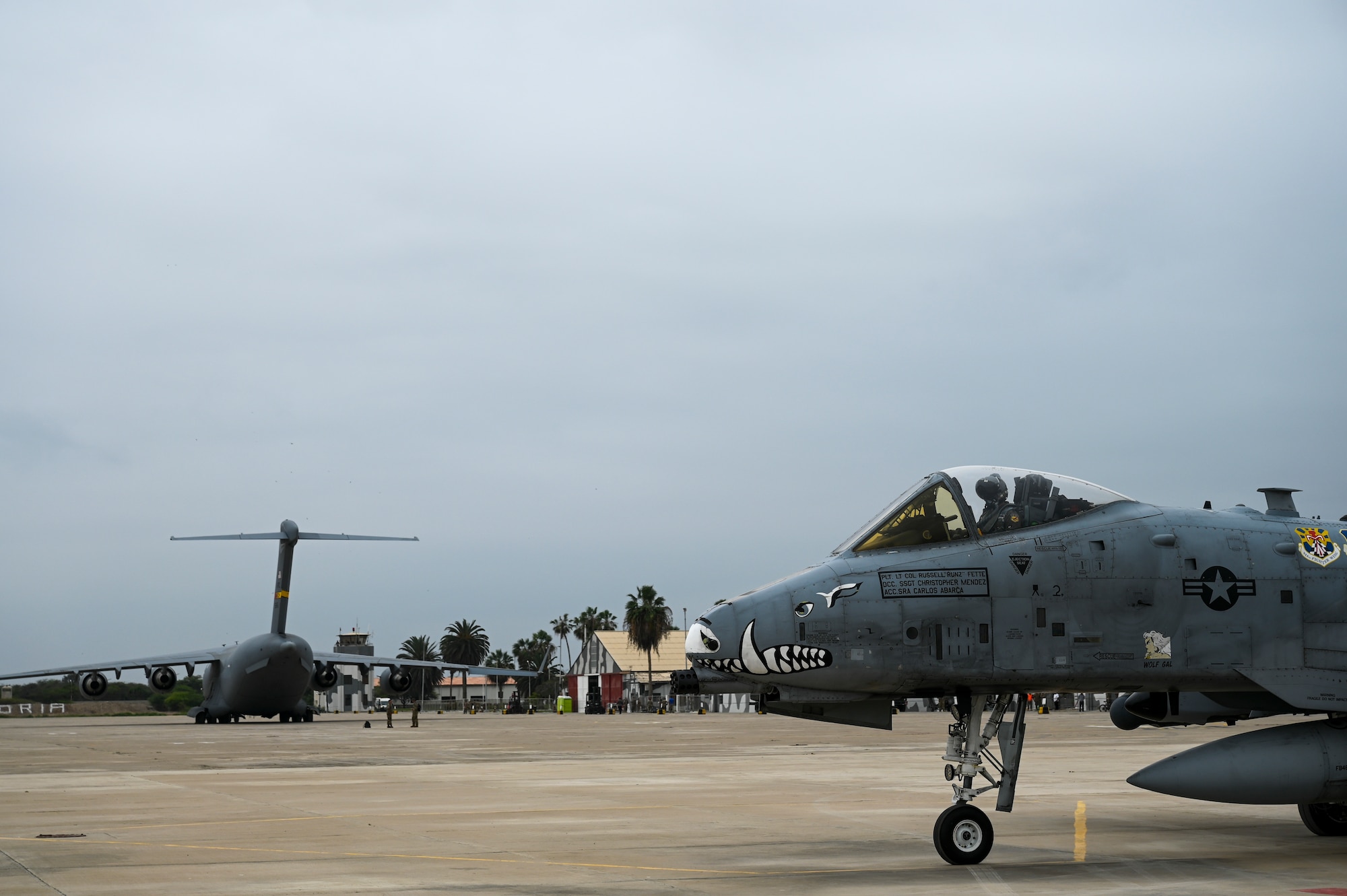 The first A-10s ever to launch out of South America took off July 11, 2023, from Chiclayo, Peru. The A-10s are deployed from Davis-Monthan Air Force Base, Ariz., as part of Patriot Fury, the first Air Force Reserve-led international exercise in South America focusing on agile combat employment and the new Air Force Force Gerneration model. (U.S. Air Force photo by Master Sgt. Bob Jennings)