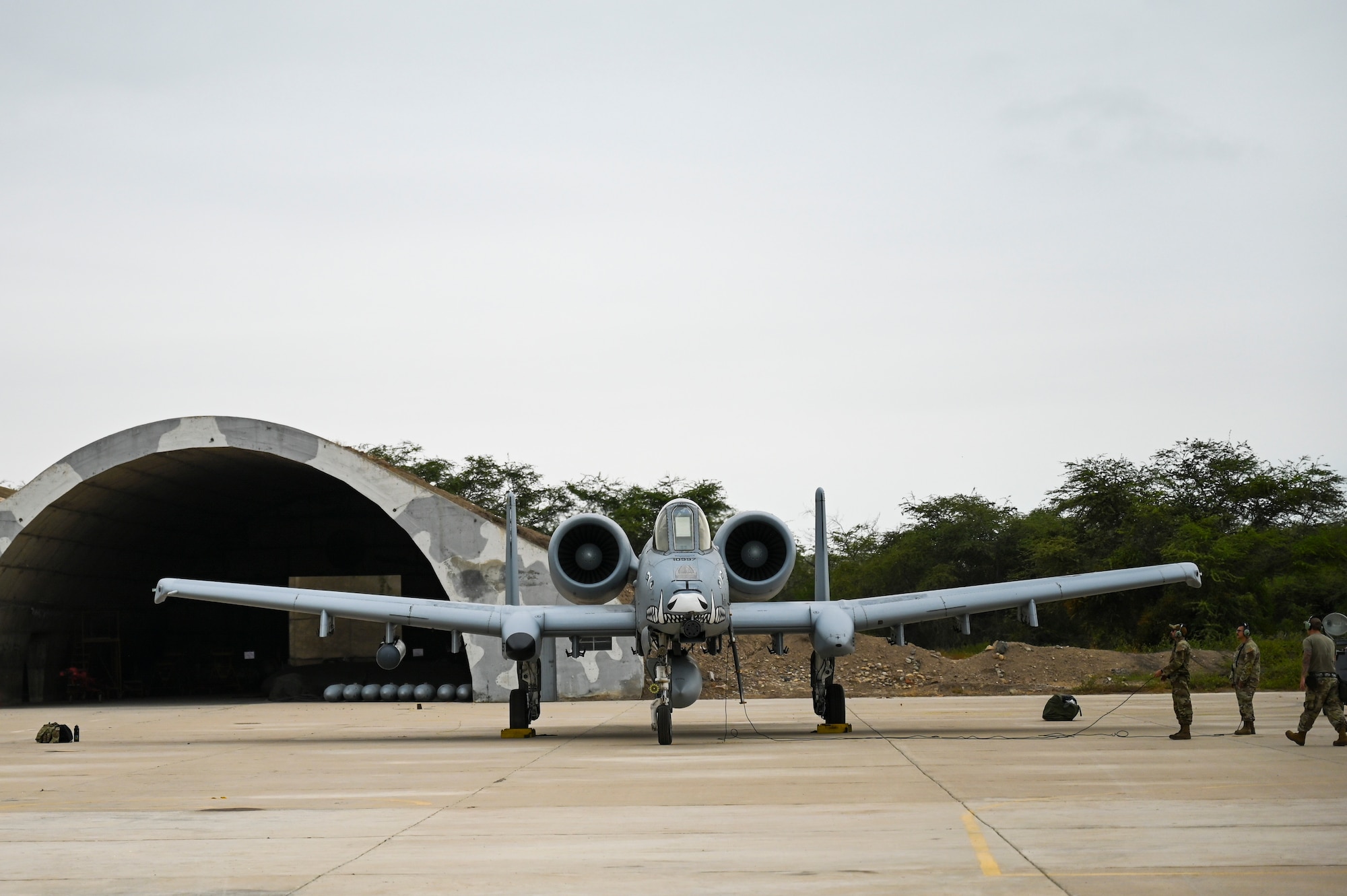 The first A-10s ever to launch out of South America took off July 11, 2023, from Chiclayo, Peru. The A-10s are deployed from Davis-Monthan Air Force Base, Ariz., as part of Patriot Fury, the first Air Force Reserve-led international exercise in South America focusing on agile combat employment and the new Air Force Force Gerneration model. (U.S. Air Force photo by Master Sgt. Bob Jennings)