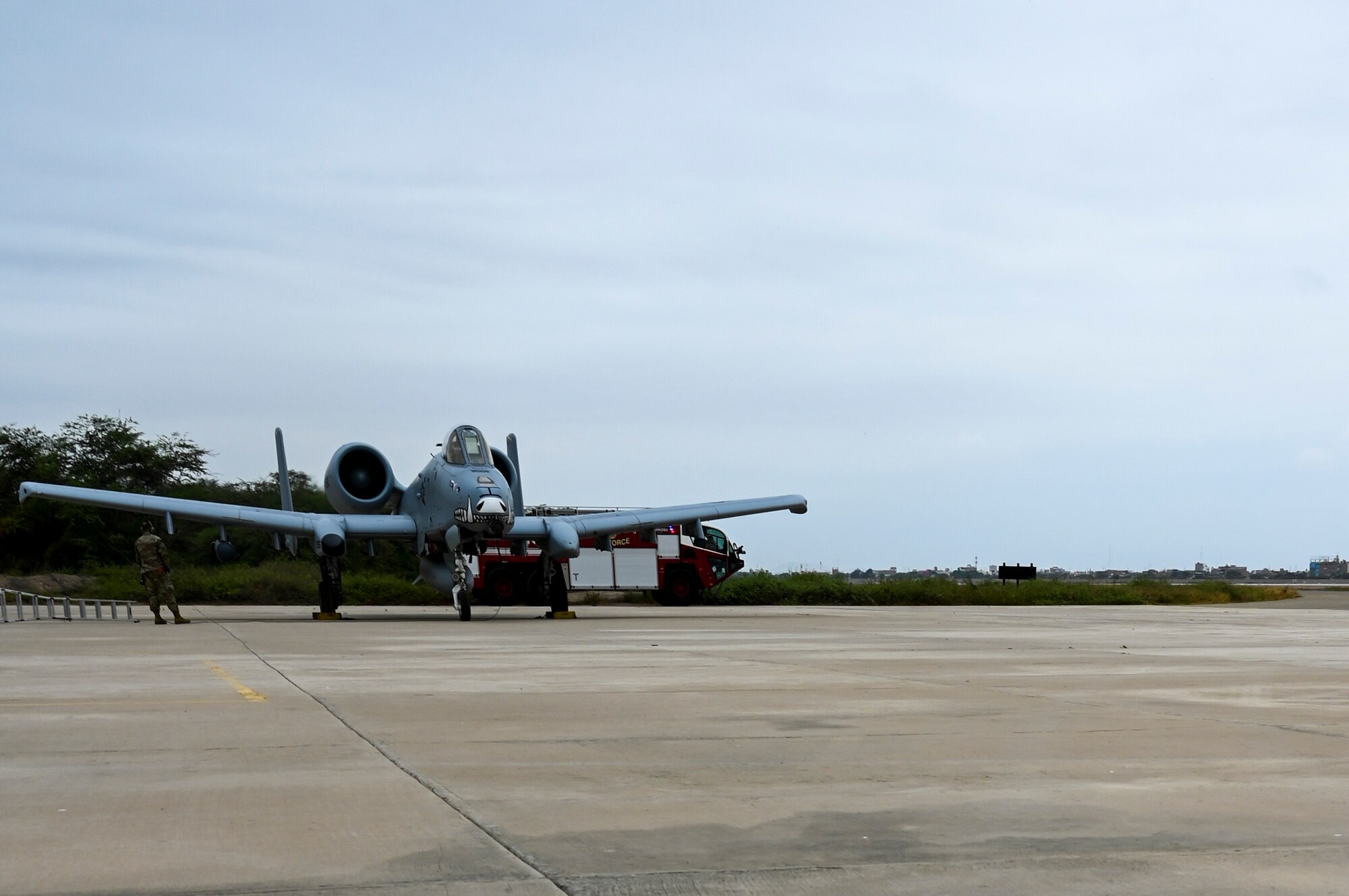 The first A-10s ever to launch out of South America took off July 11, 2023, from Chiclayo, Peru. The A-10s are deployed from Davis-Monthan Air Force Base, Ariz., as part of Patriot Fury, the first Air Force Reserve-led international exercise in South America focusing on agile combat employment and the new Air Force Force Gerneration model. (U.S. Air Force photo by Master Sgt. Bob Jennings)