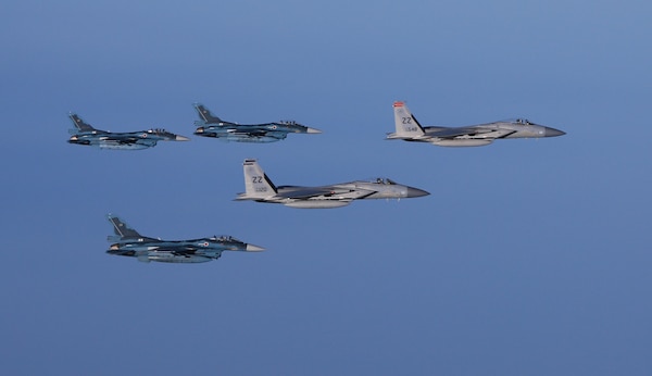 U.S. Forces and the Japan Self-Defense Forces conducted a bilateral aviation exercise over the Sea of Japan on July 12, 2023, demonstrating the enduring deterrence options readily available to the U.S.-Japan Alliance.