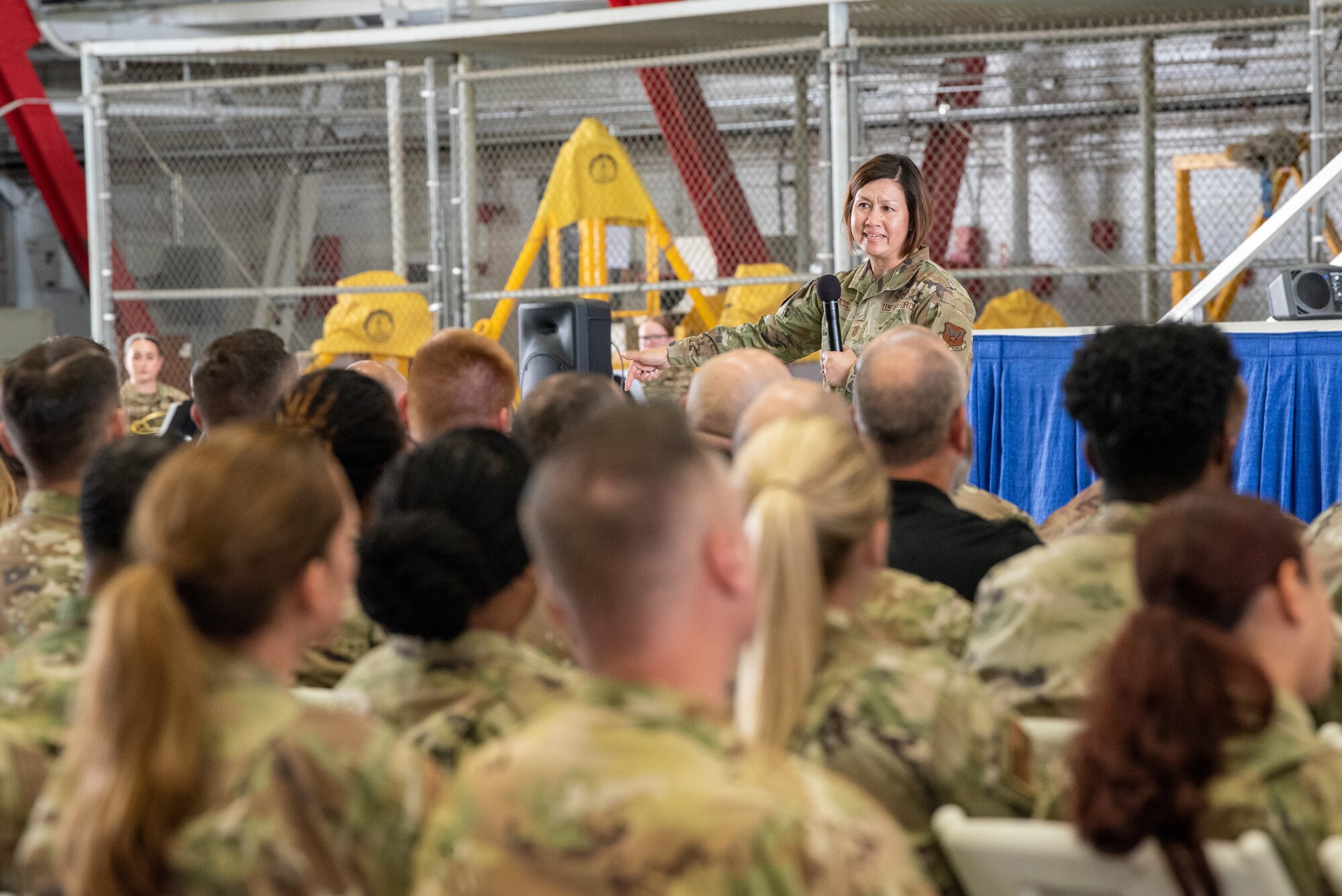 CMSAF speaking at all call