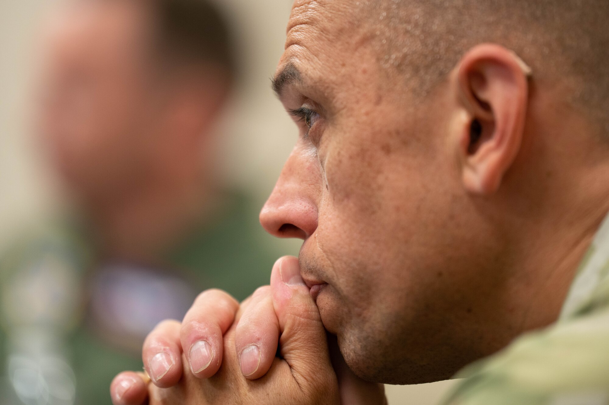 CMSGT John Alsvig in meeting