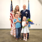 an Air Force officer and his family
