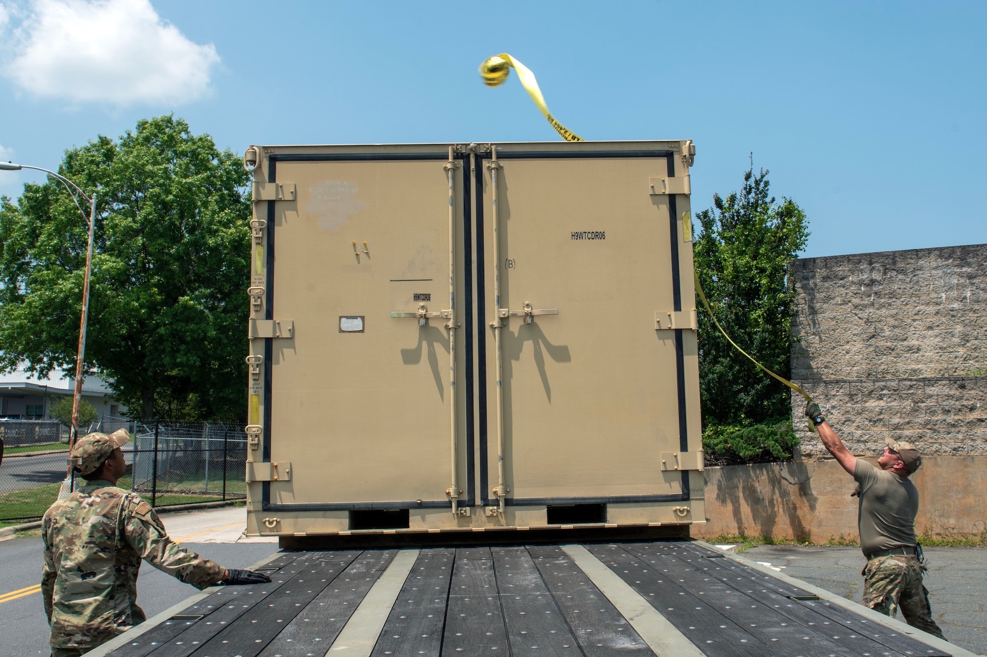 North Carolina Air National Guard assists with aircraft lift due to Delta Airlines flight 1092 making an emergency landing on the Charlotte-Douglas International Airport’s runway June28.