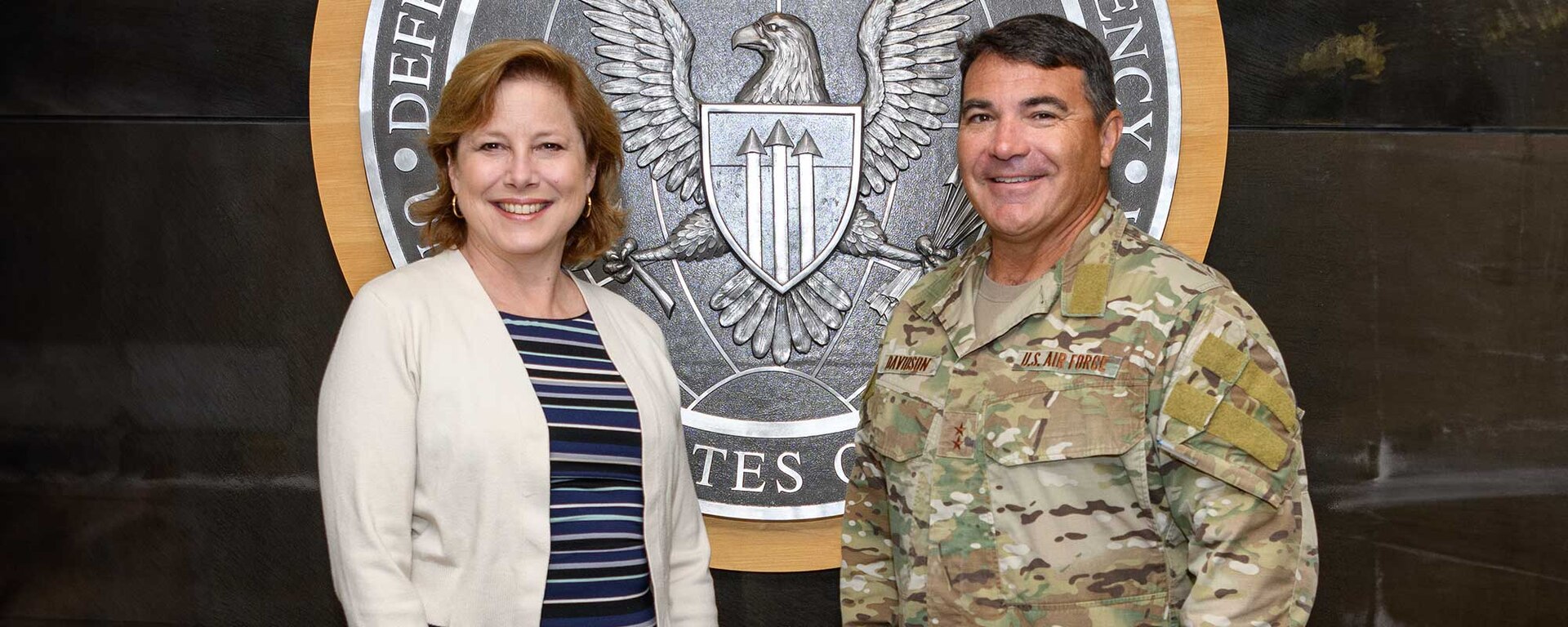 Ms. Rebecca Hersman, the Director of the Defense Threat Reduction Agency, welcomed U.S. Air Force Maj. Gen. Matthew Wolfe Davidson aboard as the agency’s new Deputy Director on July 13, 2023.