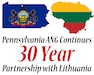 Graphic intended for use with "Air National Guard Continues 30 Year Partnership with Lithuania" article. (U.S. Air National Guard graphic by Staff Sgt. Zoe M. Wockenfuss)