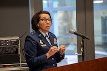 Air Force General Officer delivers speech