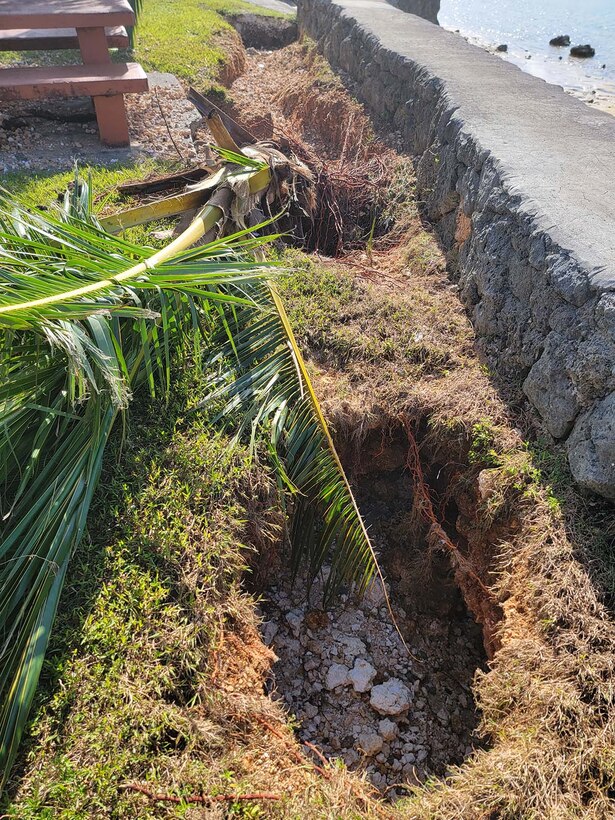 East Hagatna Shoreline Protection Project photo. Photo courtesy of Bureau Statistics and Plans (BSP) office
