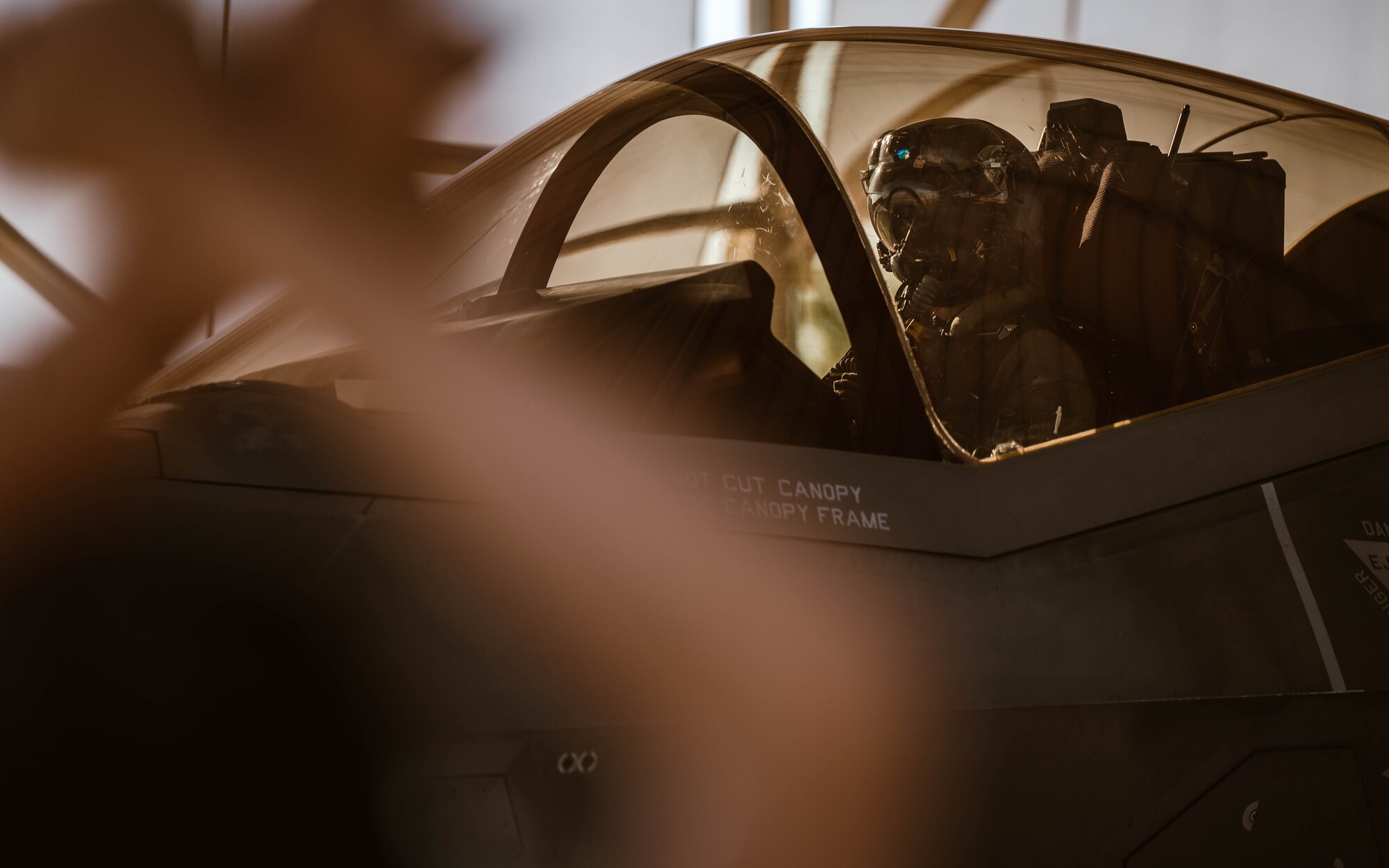 Lt Raskey takes her first F-35 Lightning II flight