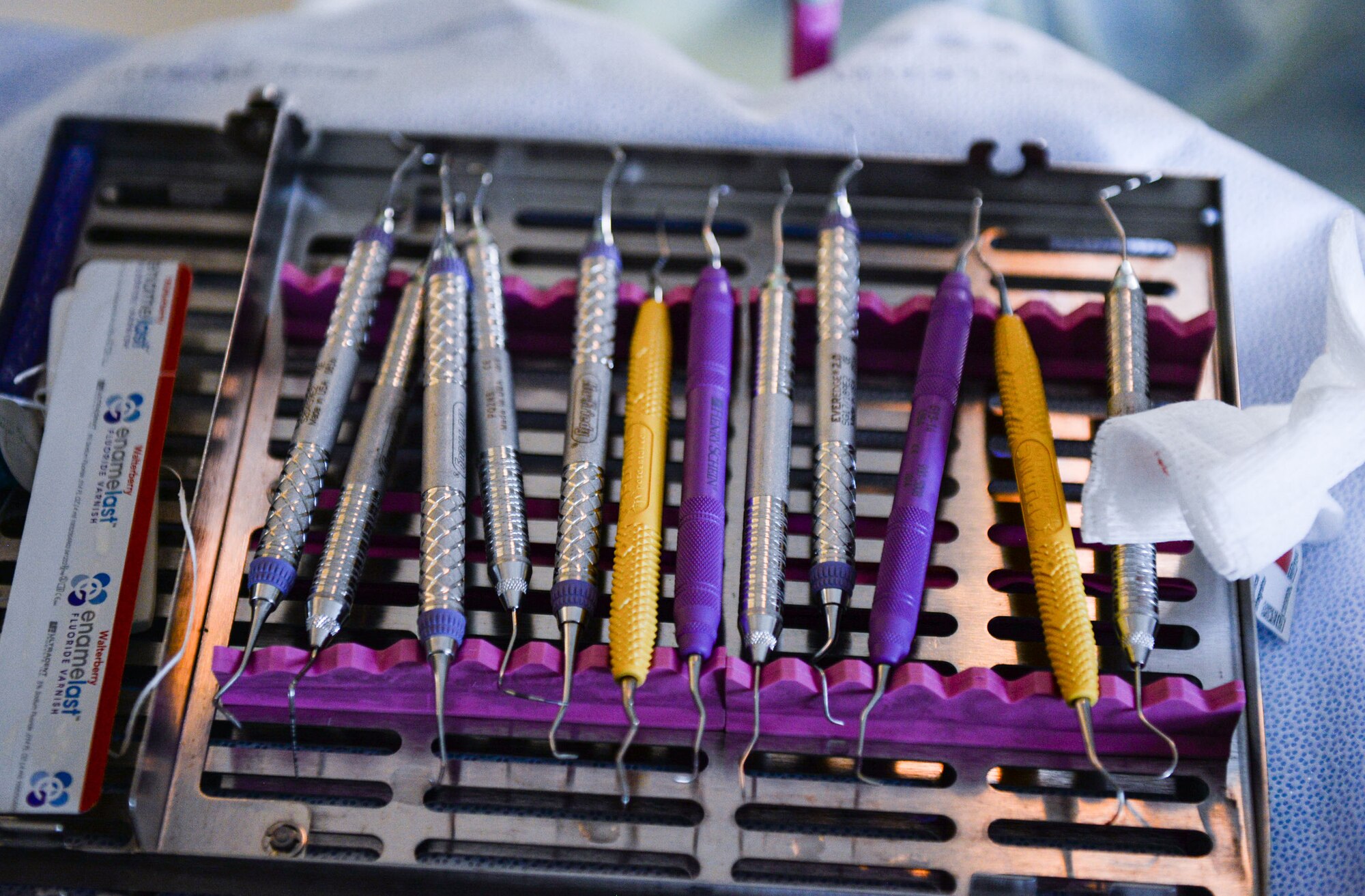 Scalers on tray