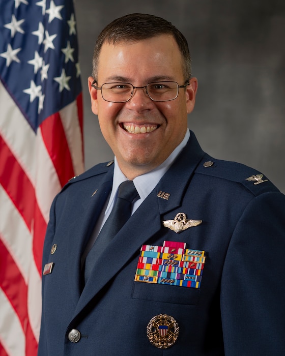 U.S Air Force Col Nicholas R. Pederson, 432d Wing and 432d Air Expeditionary Wing commander, Creech Air Force Base, Nevada.