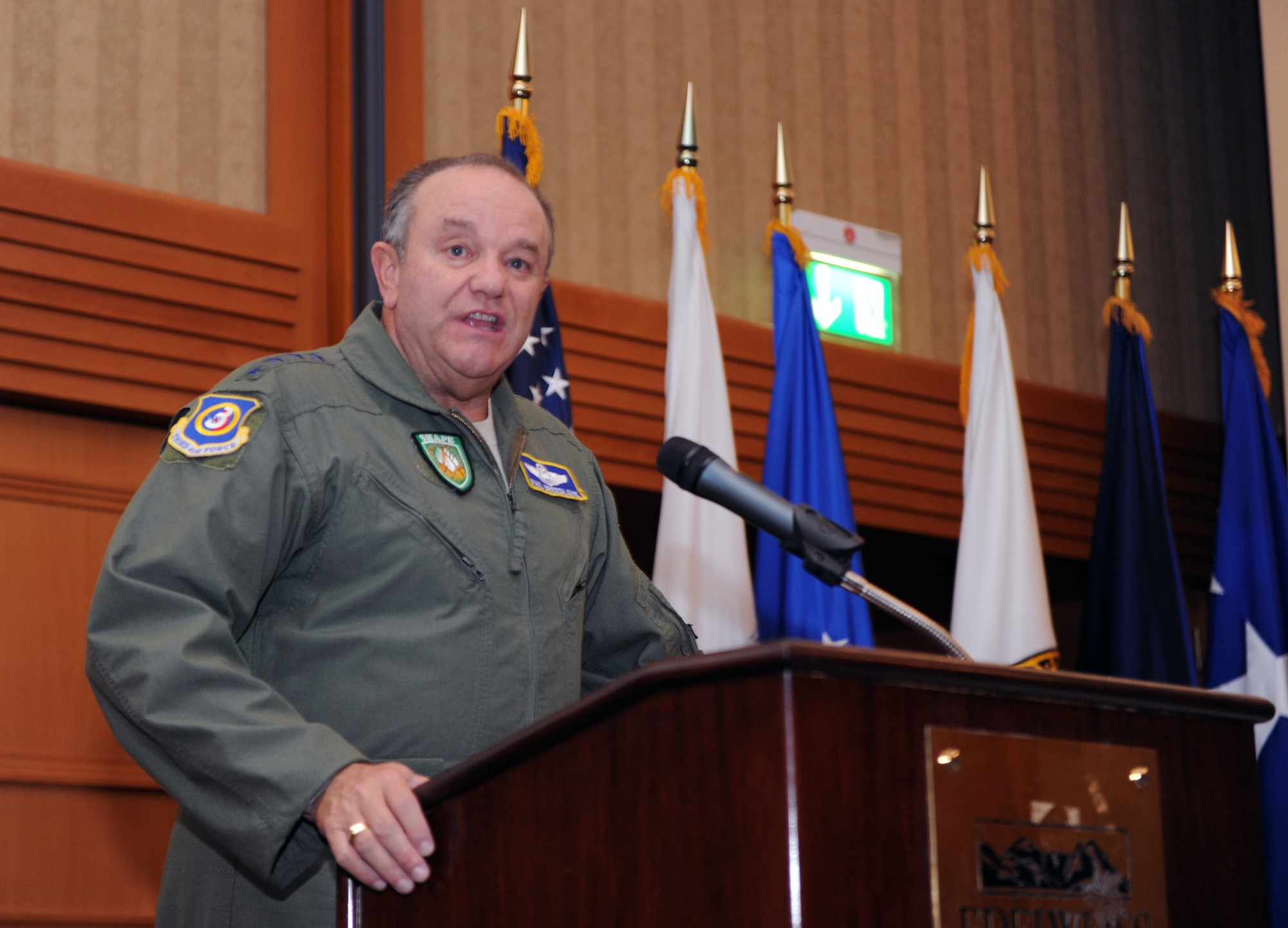 Air Force Gen. Philip Breedlove, commander, U.S. European Command, at the USEUCOM National Guard State Partnership Program Conference, Garmisch-Partenkirchen, Germany, July 21, 2014.