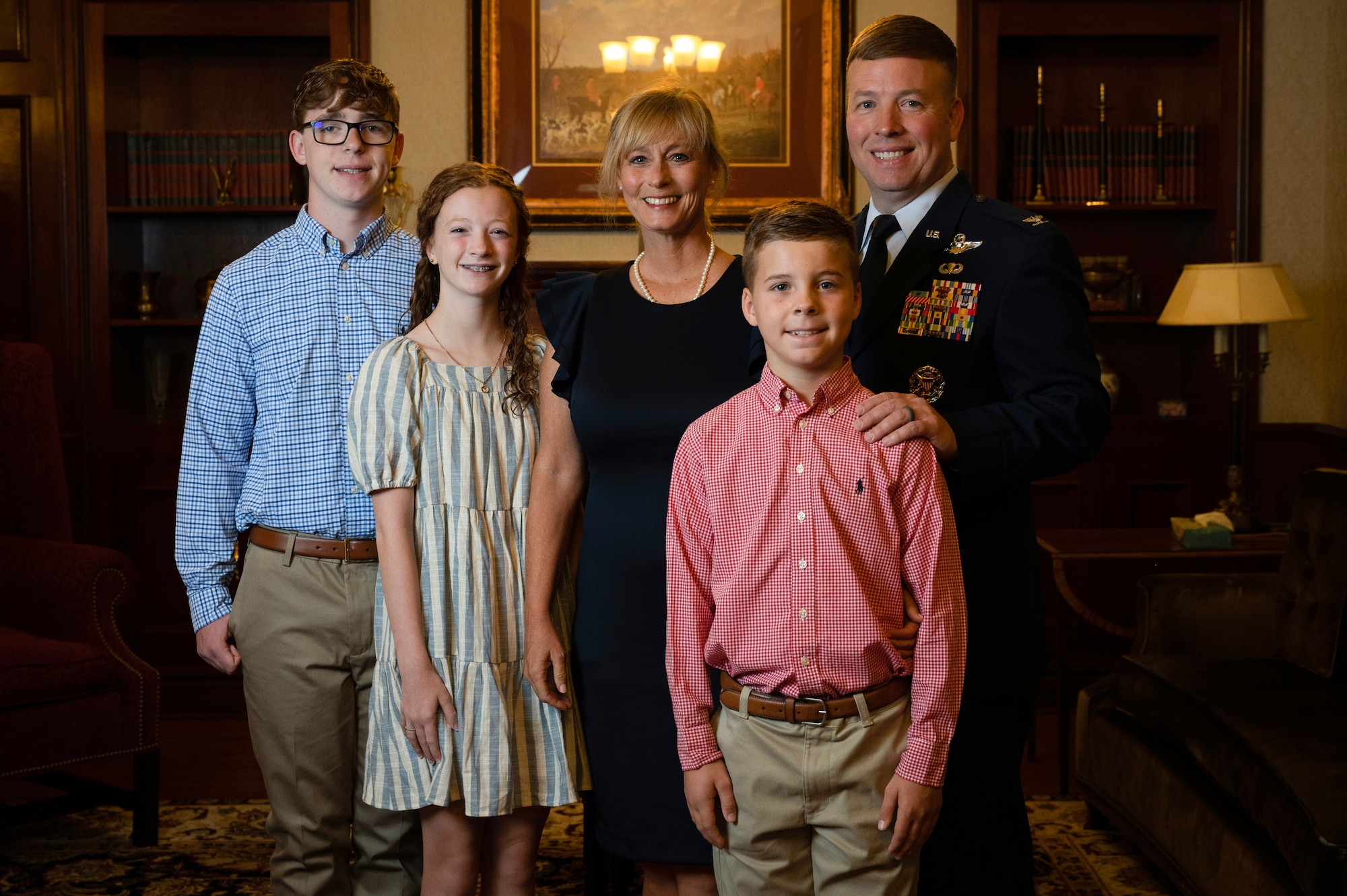 U.S. Air Force family poses for photo