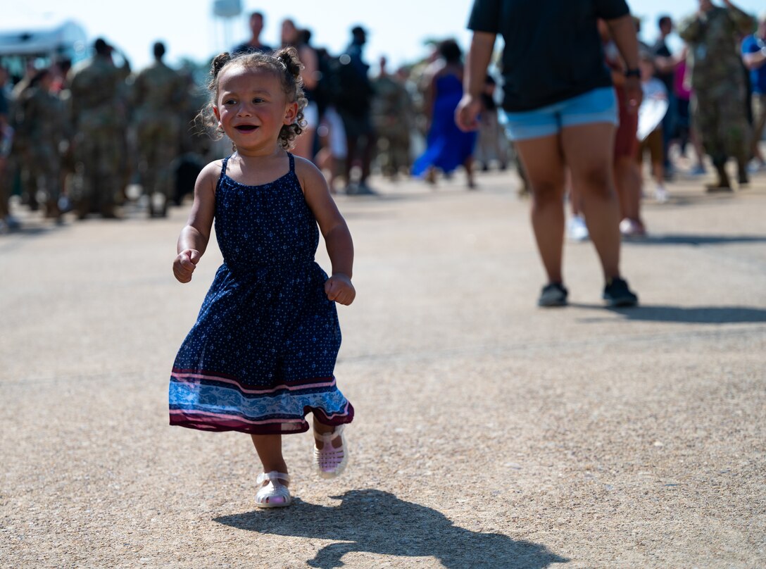 94th FS Airmen are welcomed home by friends, coworkers, and families.