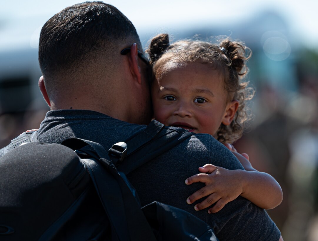 94th FS Airmen are welcomed home by friends, coworkers, and families.