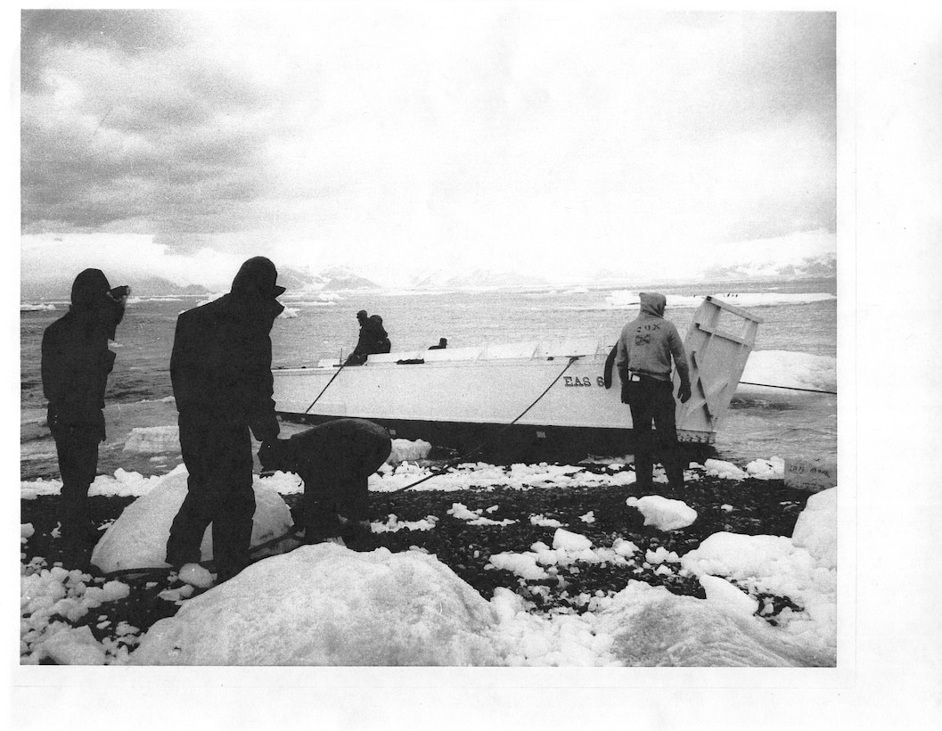 1961 CGC Eastwind's Deep Freeze Deployment at Cape Adare, Antarctica