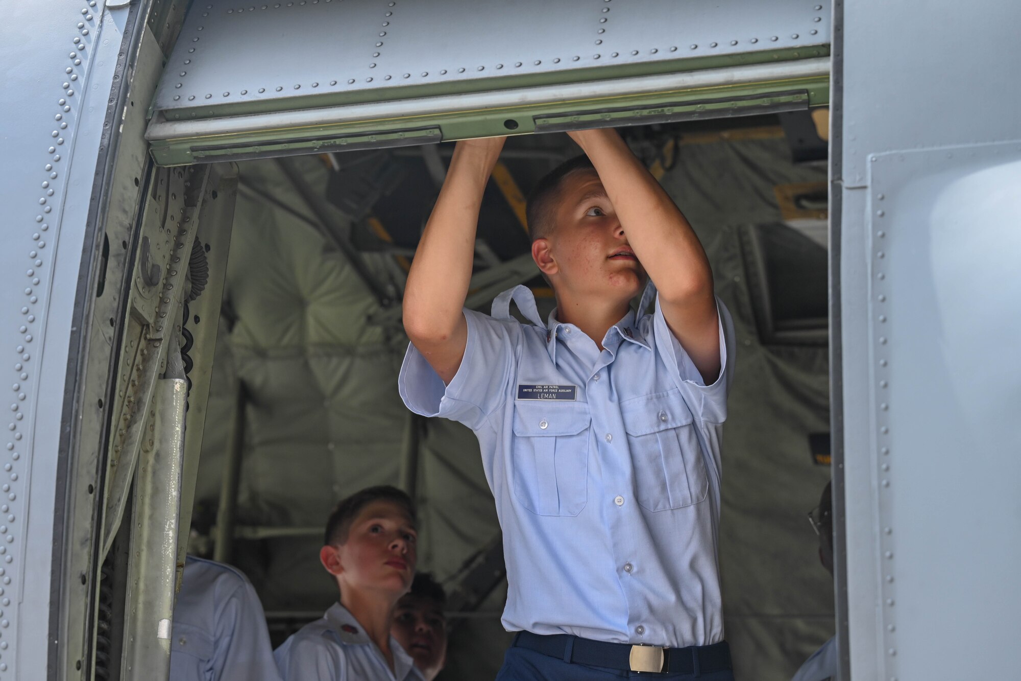 Airmen from the 314th Airlift Wing fly to Ellsworth Air Force Base to participate in a Civil Air Patrol Event