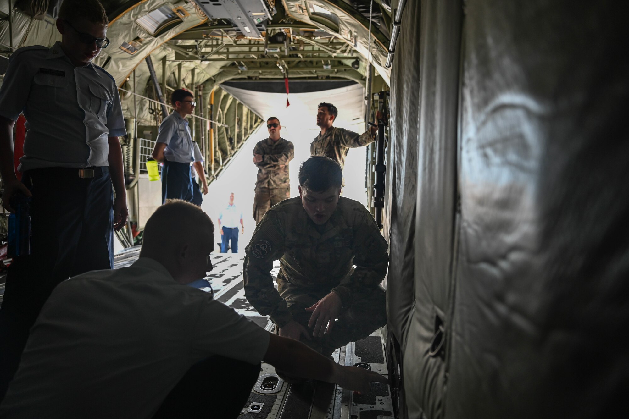 Airmen from the 314th Airlift Wing fly to Ellsworth Air Force Base to participate in a Civil Air Patrol Event