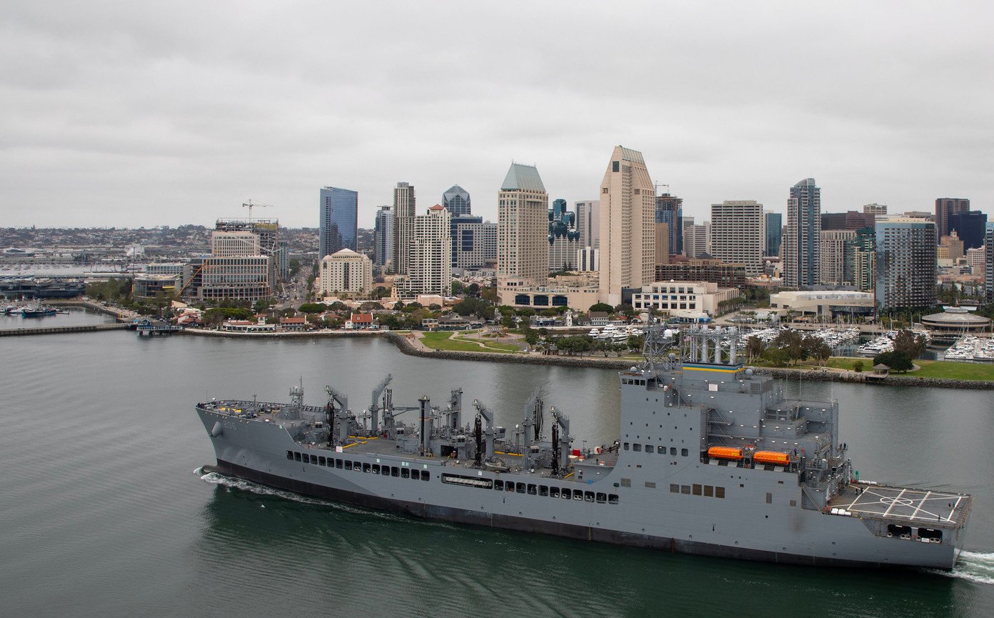 USNS Harvey Milk during acceptance trials in May 2023.
