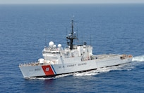 The Coast Guard Cutter Tampa patrols off the coast of Key West, Fla., August 1, 2007 in support of alien migration interdiction operations and search and rescue missions