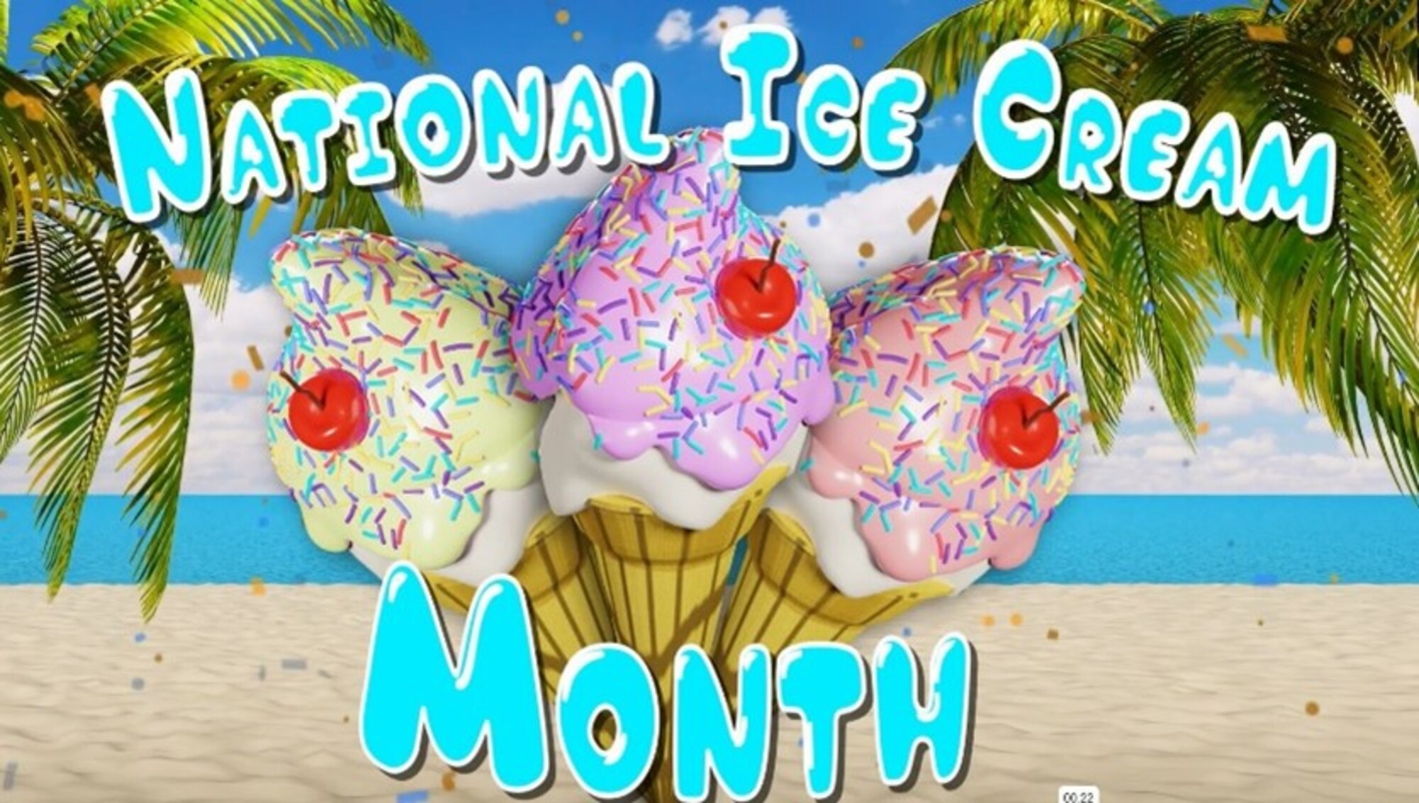 National ice new arrivals cream month