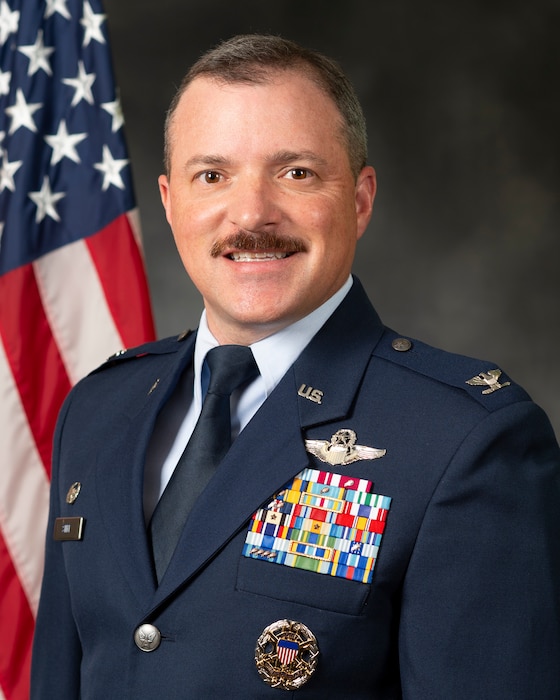Official photo of Col. Samuel Stitt, 54th Fighter Group commander