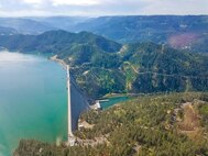 Dworshak Dam is the third tallest dam in the United States and the tallest straight-axis concrete dam in the Western Hemisphere.