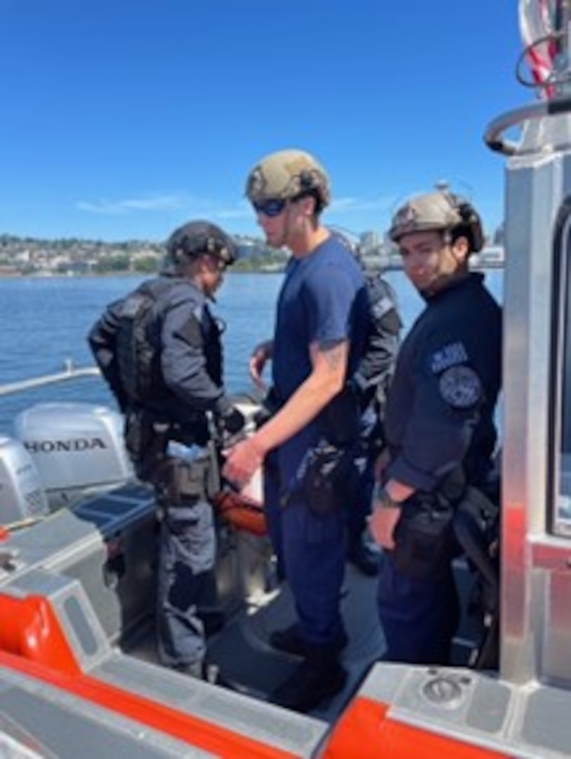 Coast Guard Maritime Safety and Security Team (MSST) Seattle 91101 conducts underway training underway in preparation for law enforcement operations in Kodiak. Training ensures boat crews and law enforcement teams are proficient when working with recreational and commercial boaters. Teams practice professionalism on the water as well as ensure that their knowledge of federal rules and regulations are fresh. Coast Guard courtesy photo.